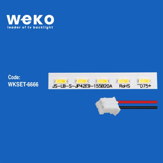 WKSET-6666 JS-LB-S-JP42E9-155B20A 75 LEDLİ 54 CM 3V  1 ADET LED BAR (54LED) resmi
