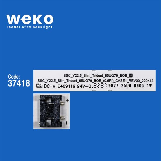 WKSET-6770 37418X10 SSC _Y22.5_SLIM_TRIDENT_65UQ79_BOE_S 10 ADET LED BAR resmi