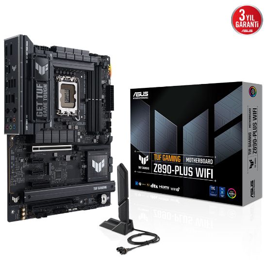 ASUS TUF GAMING Z890-PLUS WIFI DDR5 4XM2 USB3.2 RGB LAN ATX resmi