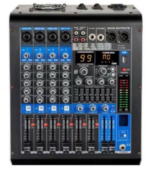 KÖNİG KA-4700 4 KANAL 2X350 WATT USB/SD/BLUETOOTH POWER MIXER resmi