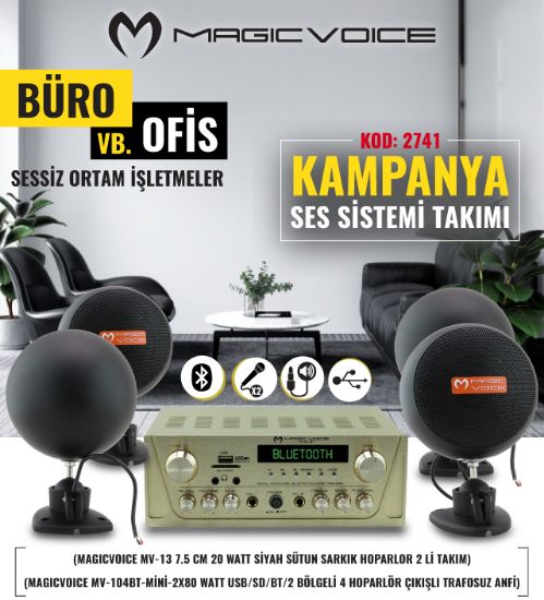 MAGICVOICE BÜRO-OFİS-İŞLETME SES SİSTEMİ KAMPANYA (15646-16291) resmi