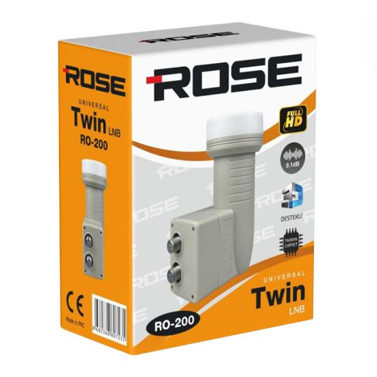 ROSE RO-200 UNIVERSAL TWIN ÇİFTLİ LNB 0.1DB resmi