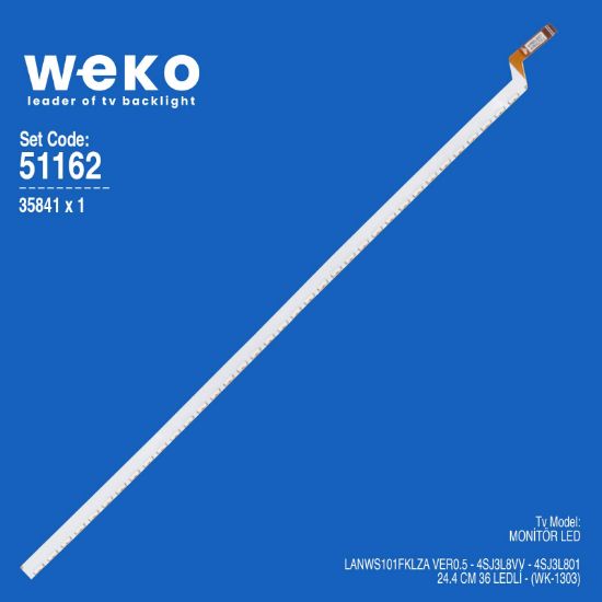 WKSET-6162 35841X1 LANWS101FKLZA VER0.5 - 4SJ3L8VV - 4SJ3L801 1 ADET LED BAR (36LED) resmi