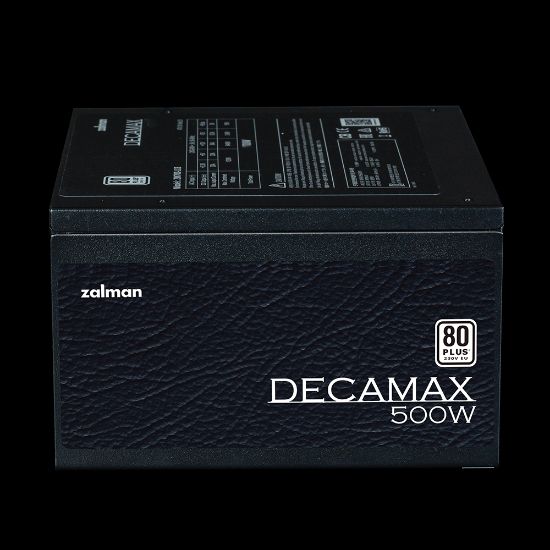 ZALMAN DECAMAX 500W ZM500-LX3 80+ STANDARD POWER SUPPLY resmi