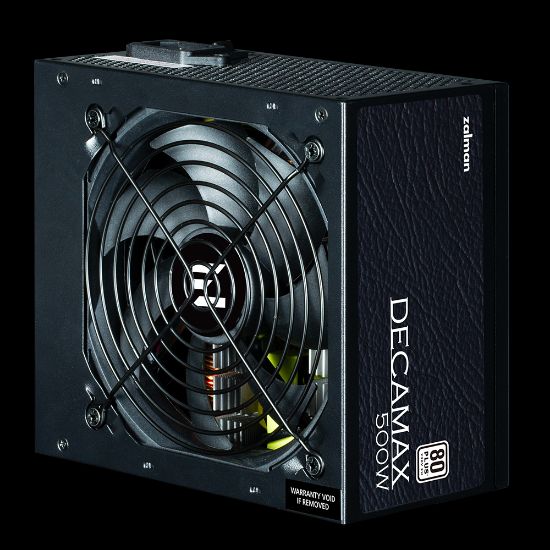 ZALMAN DECAMAX 500W ZM500-LX3 80+ STANDARD POWER SUPPLY resmi