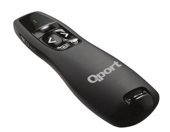 QPORT Q-SUN400 2.4 GHZ USB KIRMIZI LAZERLİ SUNUM KUMANDASI - PRESENTER resmi