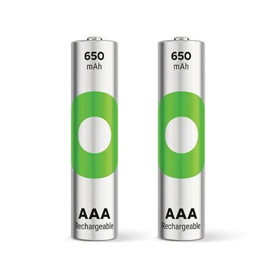 GP RECYKO 650 MAH R03 AAA ŞARJLI 2Lİ İNCE KALEM PİL GP65AAAHCE-2EB2 (GPRHCH63E000) resmi