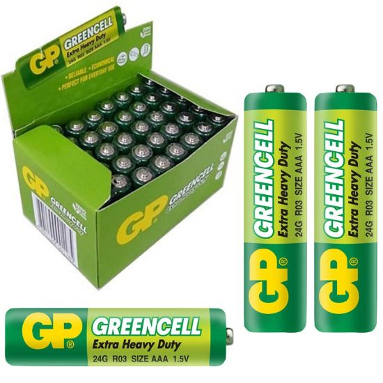 GP 24G-2S2 GREENCELL AAA İNCE KALEM PİL (40LI PAKET) resmi