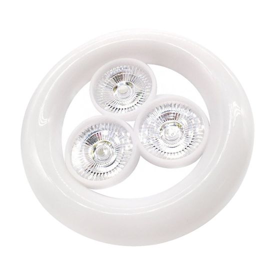 POWERMASTER KK-901 E27 DUY 36 WATT BEYAZ 3LÜ UFO LED LAMBA resmi