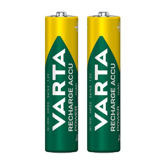 VARTA NI-MH 1.2 VOLT - 800 MAH HR03 AAA ŞARJLI 2Lİ İNCE KALEM PİL resmi