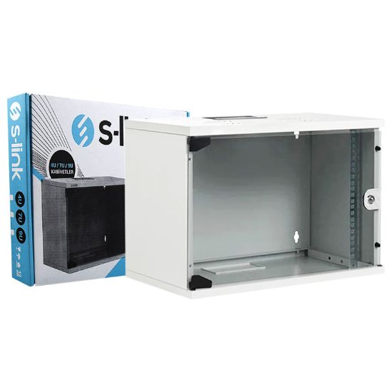 S-LINK 4U SOHO RACK KABİN 19 W-530MM D-400MM KABİNET resmi