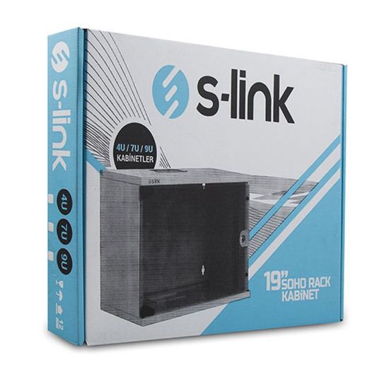 S-LINK 4U SOHO RACK KABİN 19 W-530MM D-400MM KABİNET resmi