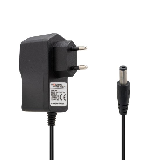 POWERMASTER PM-8114 9 VOLT - 1 AMPER 5.5*2.5 UÇLU PRİZ TİPİ ADAPTÖR resmi