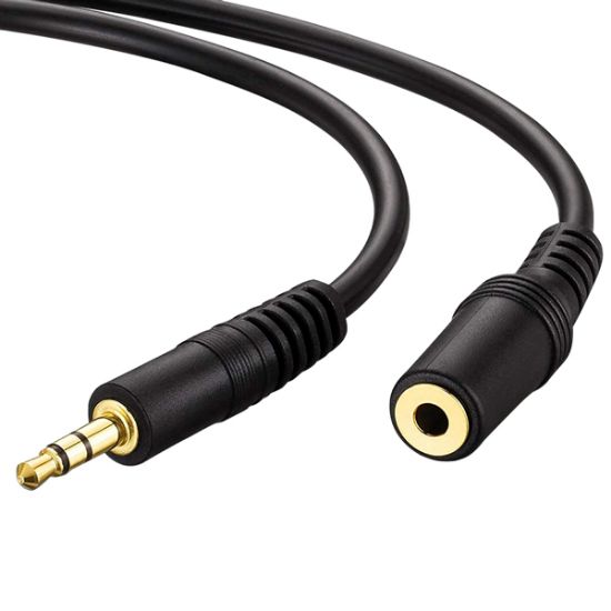 3.5 MM STEREO ERKEK/DİŞİ 10 METRE GOLD AUX UZATMA KABLO resmi