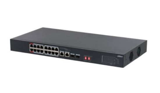 DAHUA DH-S3218-16ET-135 16 PORT 16XFE-2XGE-2XGE/SFP 135W YÖNETİLEMEZ POE SWİTCH resmi