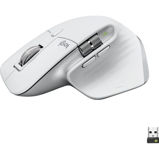 LOGITECH MX MASTER 3S MAC İÇİN GELİŞMİŞ 8.000 DPI SESSİZ PROFESYONEL KABLOSUZ MOUSE - BEYAZ 910-006572 resmi