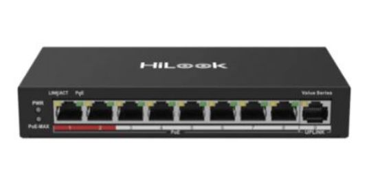 HILOOK NS-0109P-60(B)(O-STD) 8XFE+1XFE UPLINK YÖNETİLEMEZ 60W POE SWİTCH resmi