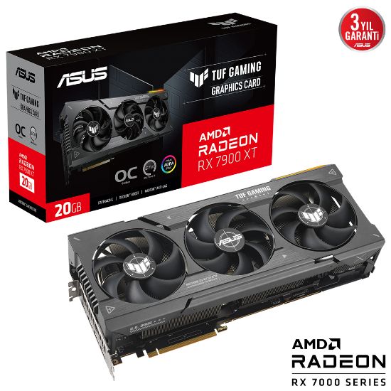 ASUS TUF-RX7900XT-O20G-GAMING 20GB GDDR6 HDMI DP 320BIT resmi