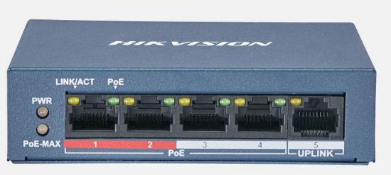 HIKVISION DS-3E0105P-E/M(B) 5 PORT POE SWITCH YÖNETİLEMEZ resmi