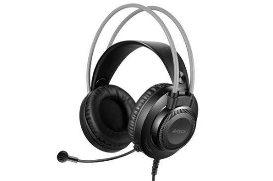 A4 TECH FH-200U SİYAH GRİ MİKROFONLU KULAKLIK USB resmi