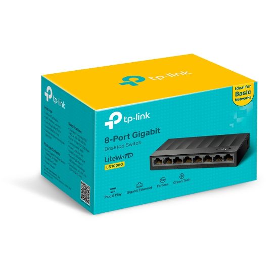 TP-LINK LS1008G 8PORT 10/100/1000 YÖNETİLEMEZ SWITCH resmi