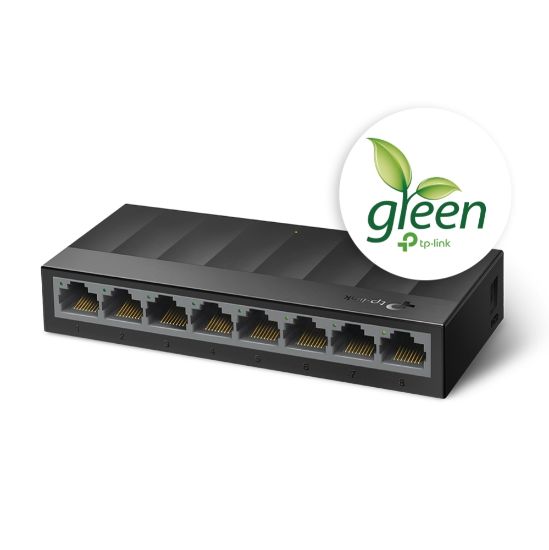 TP-LINK LS1008G 8PORT 10/100/1000 YÖNETİLEMEZ SWITCH resmi