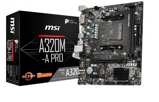 MSI A320M-A PRO DDR4 3200 (OC) DVI HDMI mATX resmi