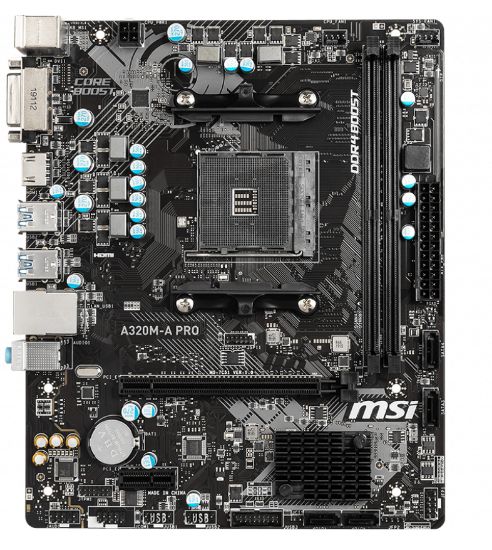 MSI A320M-A PRO DDR4 3200 (OC) DVI HDMI mATX resmi