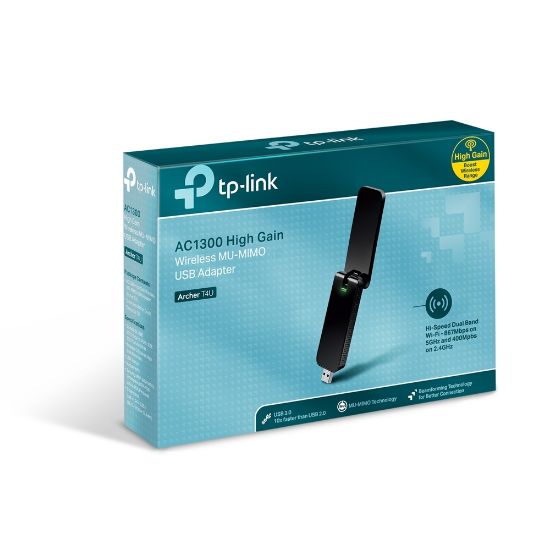 TP-LINK ARCHER T4U KABLOSUZ 1200Mbps DUAL BAND USB ADAPTÖR resmi