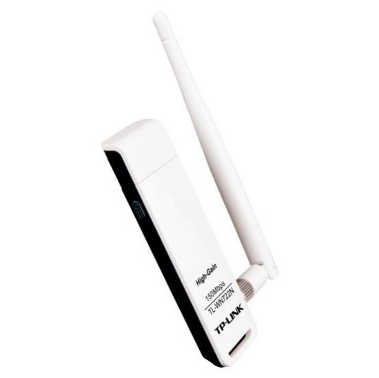 TP-LINK TL-WN722N 150Mbps KABLOSUZ USB ANTENLİ ADAPTÖR resmi