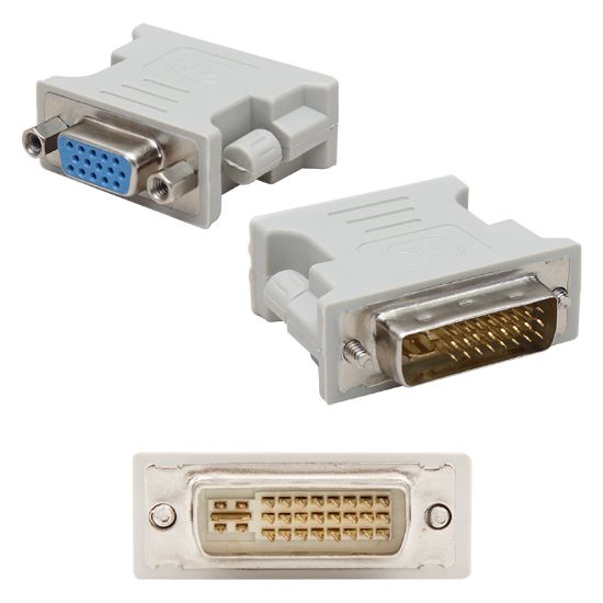 POWERMASTER DVI ERKEK VGA DİŞİ DVI 24+5 PİN DVI TO VGA DÖNÜŞTÜRÜCÜ resmi