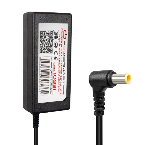 POWERMASTER PM-10931 14 VOLT - 3 AMPER 6.5*4.4 UÇLU PLASTİK KASA MASAÜSTÜ SAMSUNG MONİTÖR ADAPTÖRÜ resmi