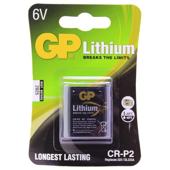 GP CRP2 6 VOLT LİTYUM FOTOĞRAF MAKİNESİ PİLİ resmi