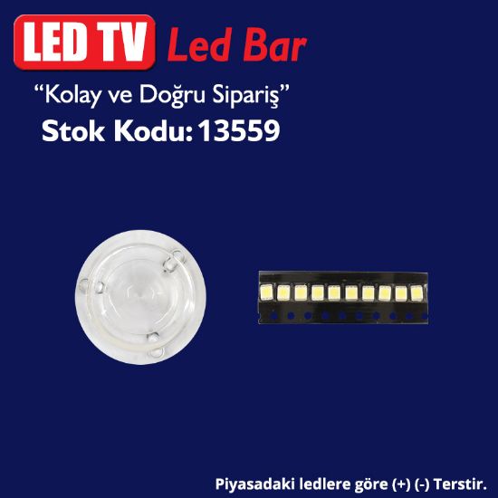 LED TV LEDLERİ VESTEL LG  MERCEK 03  (+- TERS) (TAKIM 10 LU) (LED-M3) resmi