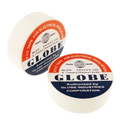 GLOBE 0.13MMX19 MM BEYAZ İZOLE BANT (10LU PAKET) resmi