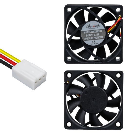 MARXLOW IC-216A 60X60X15 MM 6X6 24 VOLT DC 0.08 AMPER 3 KABLOLU FAN resmi