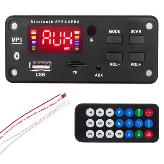 MAGICVOICE G019 USB/SD/AUX/BLUETOOTH/KUMANDA/MP3 OTO TEYP ÇEVİRİCİ DİJİTAL PLAYER BOARD (12V-5V) resmi