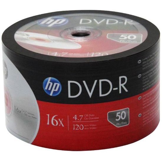 HP DME00070-3 DVD-R 4.7 GB 120 MİN 16X 50Lİ PAKET FİYAT resmi