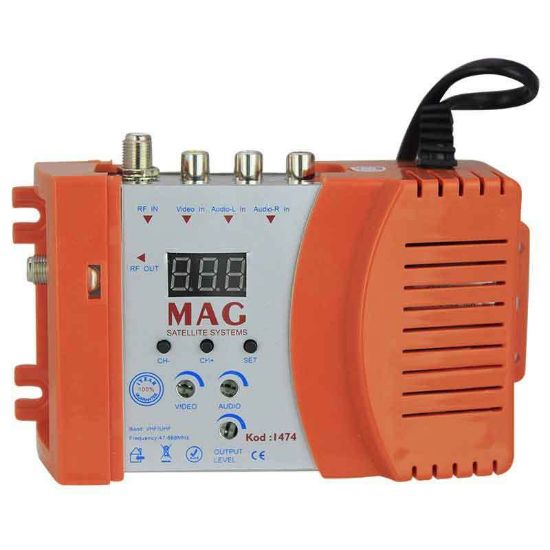 MAG 1474 AV GİRİŞLİ LED EKRANLI RF FULL BAND MODÜLATÖR resmi