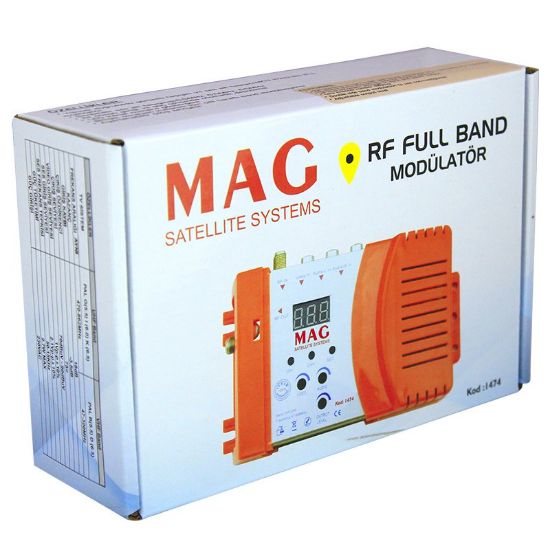 MAG 1474 AV GİRİŞLİ LED EKRANLI RF FULL BAND MODÜLATÖR resmi