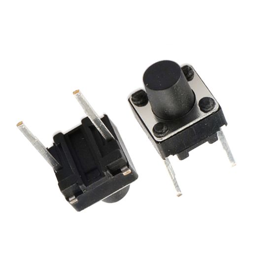 TACT SWITCH ŞASELİ 6X6X3.5MM 2 BACAK IC-200A (C9 BUTON) resmi