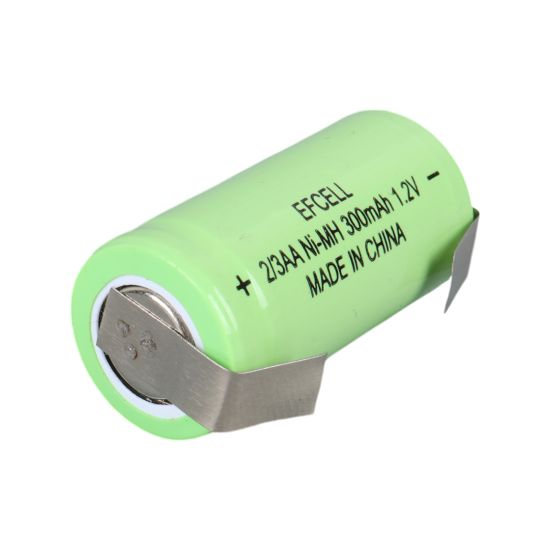 1.2V 300 MAH NI-MH 2/3AA ŞARJ EDİLEBİLİR PUNTALI LİTYUM PİL resmi