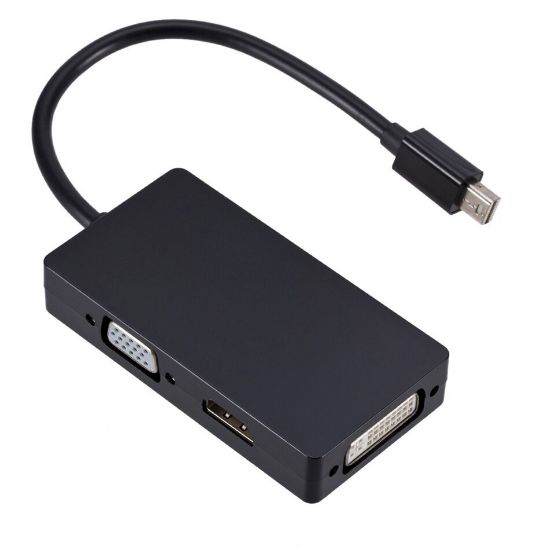 POWERMASTER PM-16102 DISPLAY PORT TO HDMI-VGA-DVI 3IN1 ÇEVİRİCİ resmi