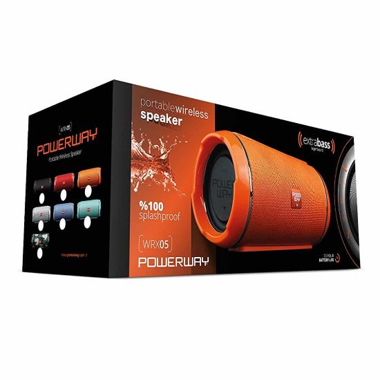 POWERWAY WRX-05 USB+SD+BLUETOOTH ÖZELLİKLİ WIRELESS PORTATİF SPEAKER (SİYAH*MAVİ*KIRMIZI*GÜMÜŞ) resmi