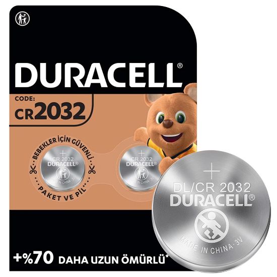 DURACELL CR2032 LİTYUM PİL (2Lİ PAKET FİYATI) resmi