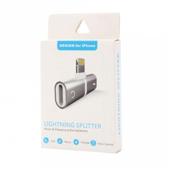 POWERMASTER IPHONE LIGHTNING ŞARJ VE KULAKLIK ÇEVİRİCİ ADAPTÖR JACK resmi