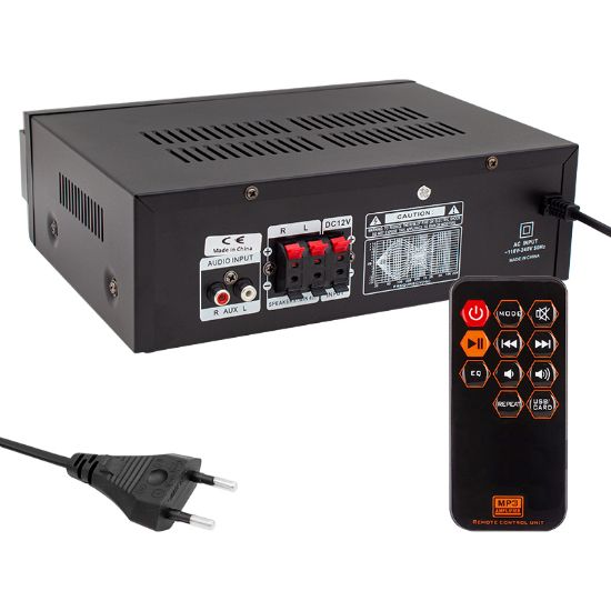 OSAWA HD-510 2X50 WATT 220V/12V GİRİŞ USB-SD -BT-UK TRAFOSUZ 2 MİK GİRİŞLİ STEREO ANFİ resmi