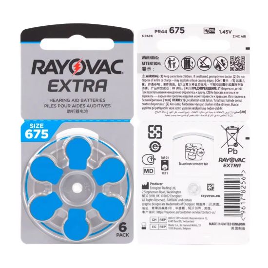 RAYOVAC 675 NO KULAKLIK PİLİ (6LI PAKET FİYATI) resmi