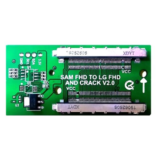 LCD PANEL FLEXİ REPAİR KART HD LVDS TO LVDS SAM FHD İN LG FHD OUT QK0812A resmi