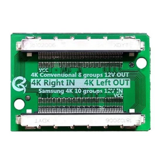 LCD PANEL FLEXİ REPAİR KART 4K RİGHT İN 4K LEFT OUT LVDS TO LVDS QK0822A resmi